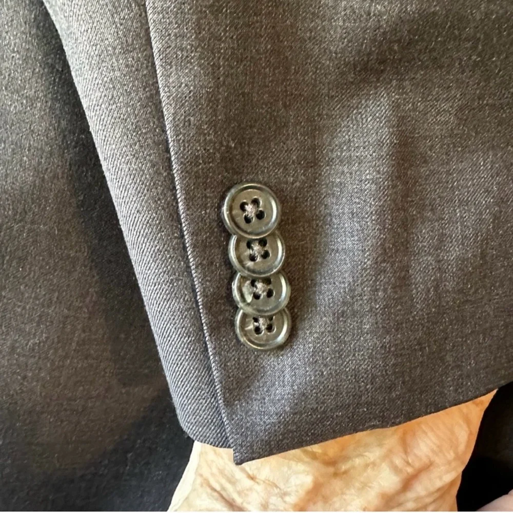 🩶 Michael Michael Kors Men’s 48L Gray 100% Wool Blazer Sport Coat